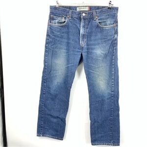 Levis Men 38 x 30 Jeans ￼505 Regular Fit Straight Light Wash Cotton Pants Y2K